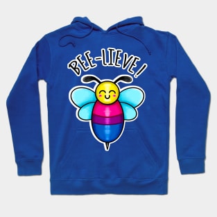 Kawaii LGBT Bee-lieve. Bisexual Pride Flag Hoodie